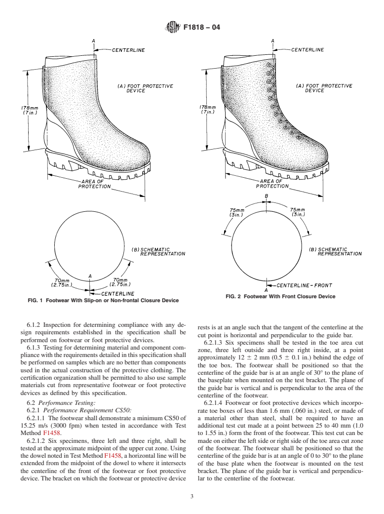 ASTM F1818-04 - Standard Specification for Foot Protection for Chain Saw Users