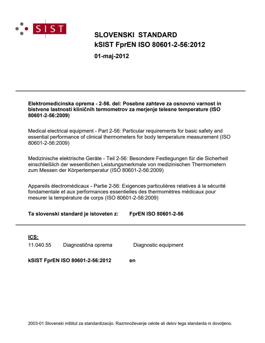 k FprEN ISO 80601-2-56:2012 - BARVE