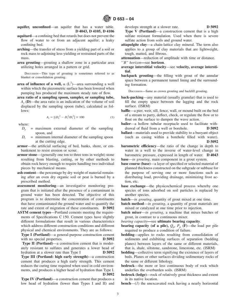 ASTM D653-04 - Standard Terminology Relating to Soil, Rock, and Contained Fluids