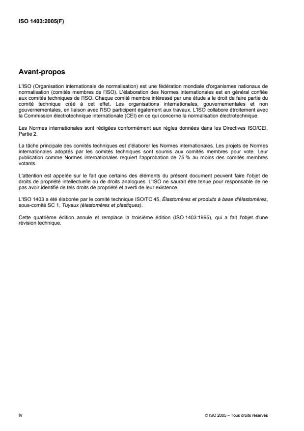 ISO 1403:2005 ISO 1403:2005 - Tuyaux en caoutchouc a armature textile d'usage général pour l'eau -- Spécifications - Page 4 preview