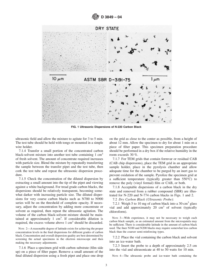 ASTM D3849-04 - Standard Test Method for Carbon Black-Morphological Characterization of Carbon Black Using Electron Microscopy