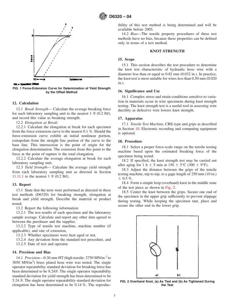 ASTM D6320-04 - Standard Test Methods for Single Filament Hose Reinforcing Wire Made from Steel