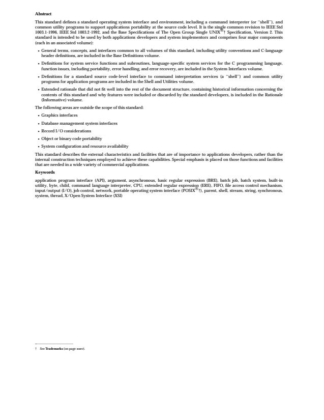 ISO/IEC 9945-1:2002 ISO/IEC 9945-1:2002 - Information technology -- Portable Operating System Interface (POSIX) - Page 4 preview