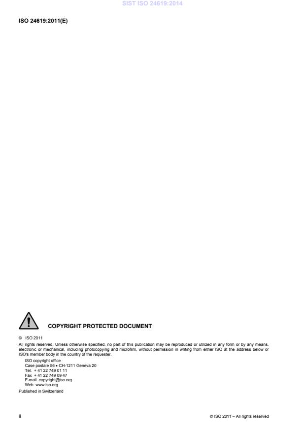 ISO 24619:2011 ISO 24619:2014 - BARVE - Page 4 preview