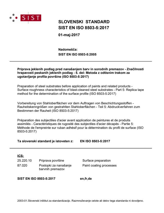 EN ISO 8503-5:2017