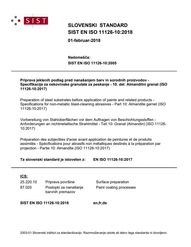 EN ISO 11126-10:2018