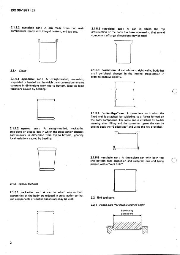 ISO 90:1977 ISO 90:1977 - Hermetically sealed metal cans for food and drinks -- Specifications - Page 4 preview