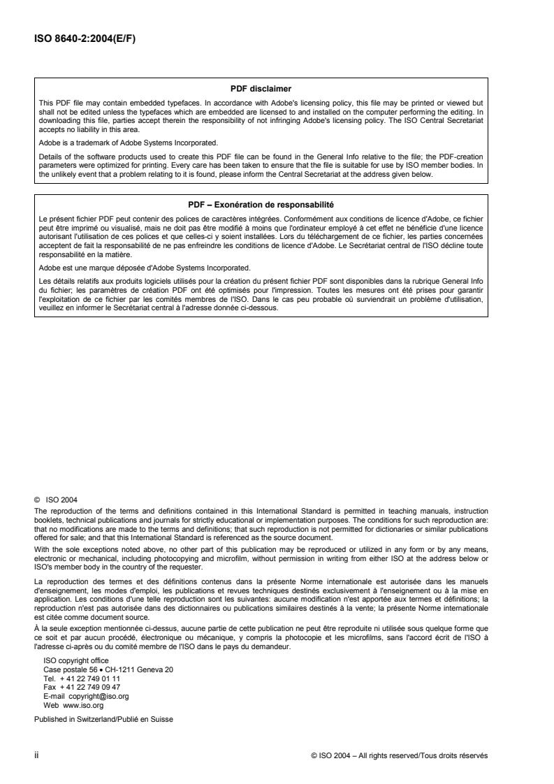 ISO 8640-2:2004 ISO 8640-2:2004 - Page 2 preview