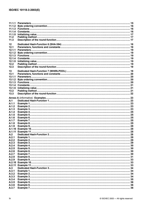 ISO/IEC 10118-3:2003 ISO/IEC 10118-3:2003 - Information technology -- Security techniques -- Hash-functions - Page 4 preview