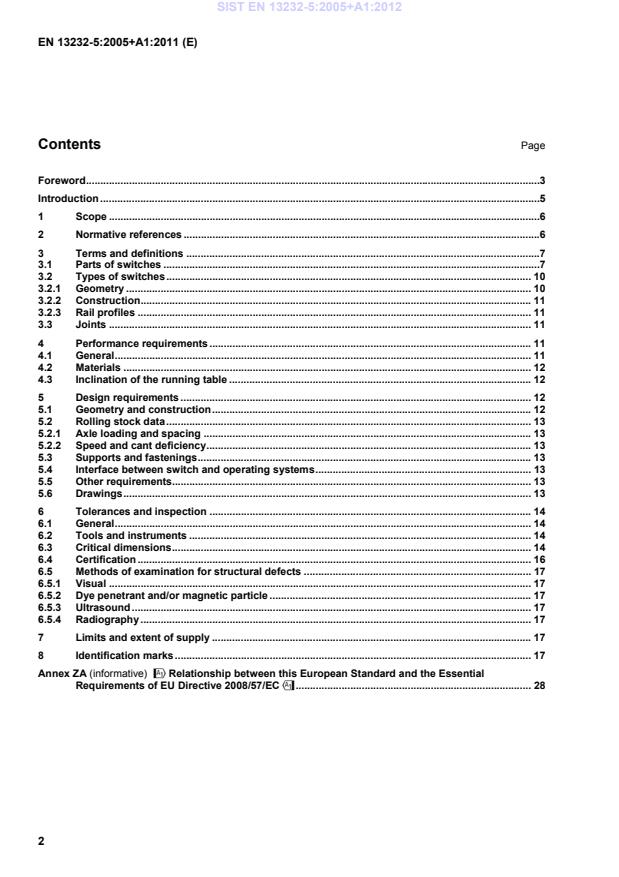 EN 13232-5:2005+A1:2011 EN 13232-5:2005+A1:2012 - Page 4 preview