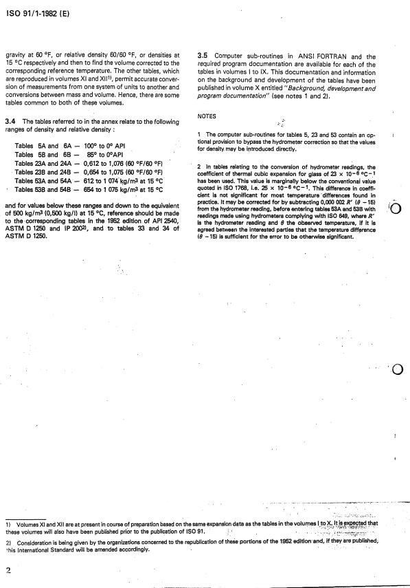 ISO 91-1:1982 ISO 91-1:1982 - Petroleum measurement tables - Page 4 preview
