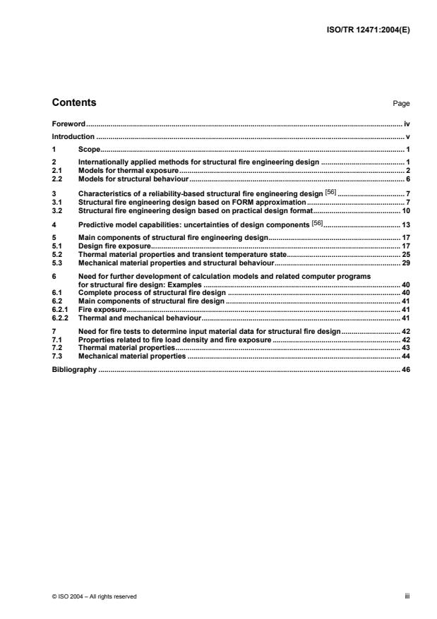 ISO/TR 12471:2004 - Computational structural fire design -- Review of calculation models, fire tests for determining input material data and needs for further development