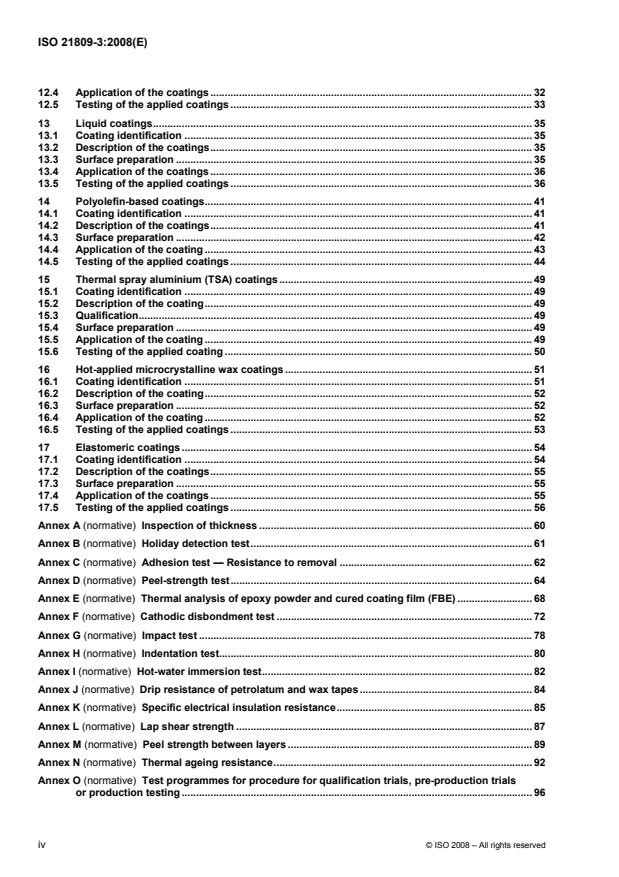 ISO 21809-3:2008 ISO 21809-3:2008 - Petroleum and natural gas industries -- External coatings for buried or submerged pipelines used in pipeline transportation systems - Page 4 preview