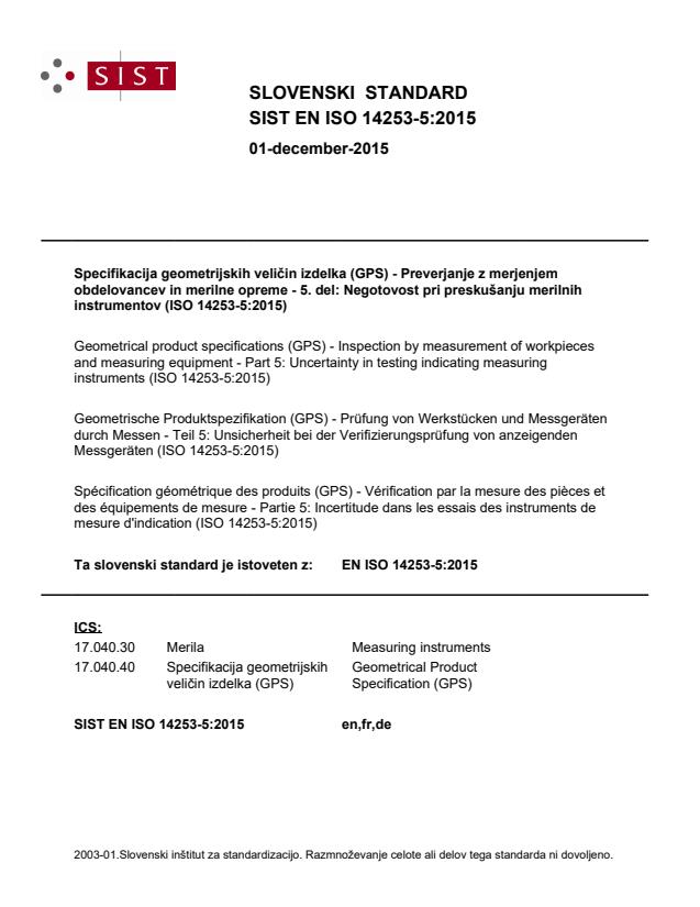 EN ISO 14253-5:2015