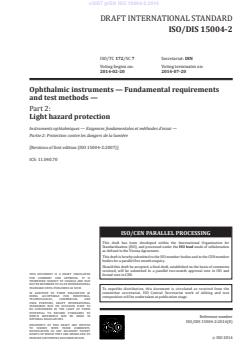 FprEN ISO 15004-2 prEN ISO 15004-2:2014 - Page 3 preview