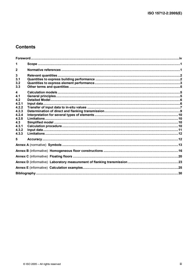 ISO 15712-2:2005 - Building acoustics -- Estimation of acoustic performance of buildings from the performance of elements