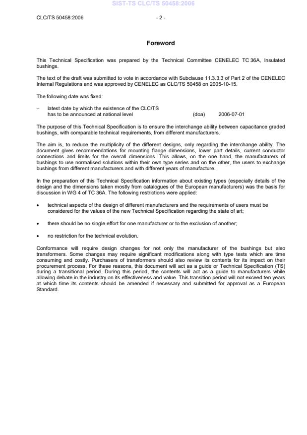 SIST-TS CLC/TS 50458:2006 SIST-TS CLC/TS 50458:2006 - Page 4 preview