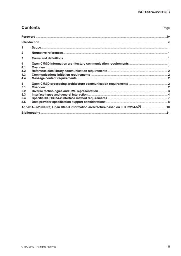 ISO 13374-3:2012 - Condition monitoring and diagnostics of machines -- Data processing, communication and presentation