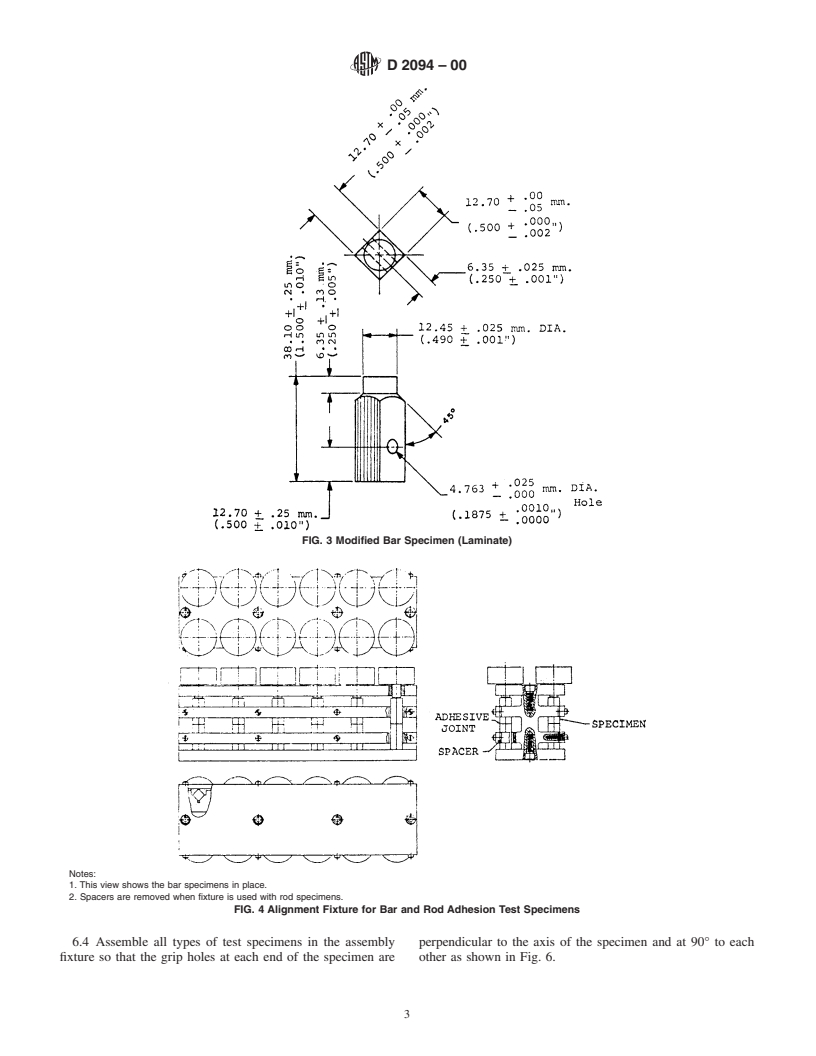 ASTM D2094-00 - Standard Practice for Preparation of Bar and Rod Specimens for Adhesion Tests