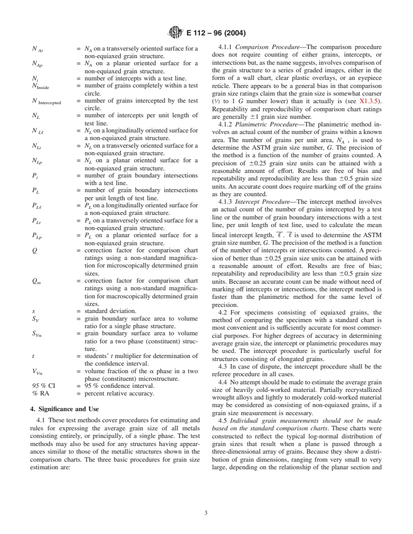 ASTM E112-96(2004) - Standard Test Methods for Determining Average Grain Size