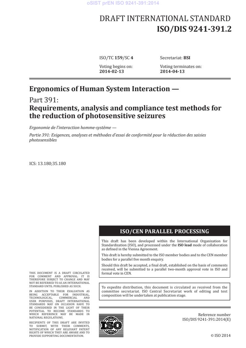prEN ISO 9241-391:2014 - BARVE