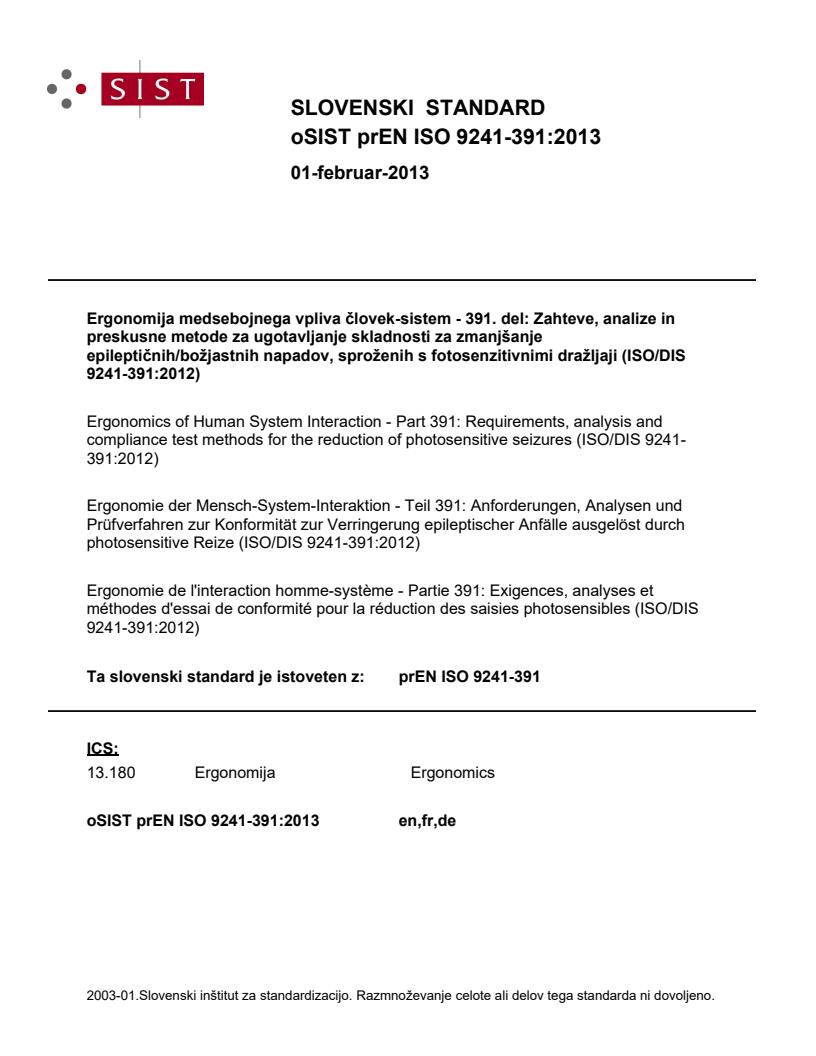 prEN ISO 9241-391:2013
