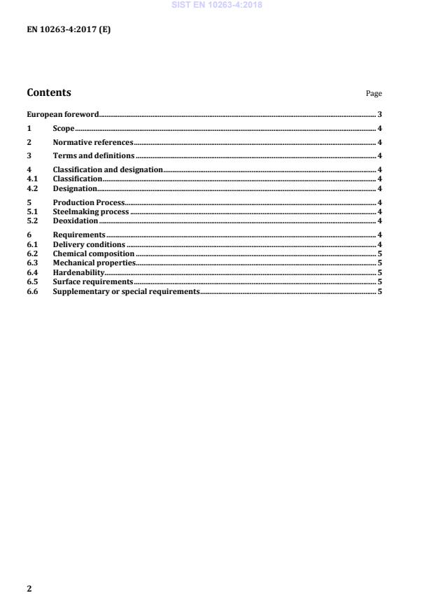 SIST EN 10263-4:2018 SIST EN 10263-4:2018 - Page 4 preview