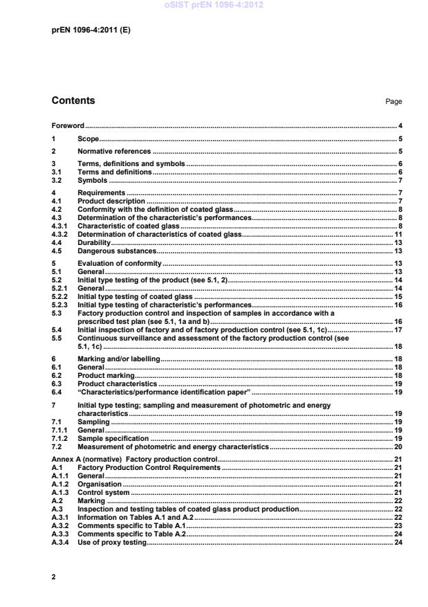 prEN 1096-4 prEN 1096-4:2012 - Page 4 preview