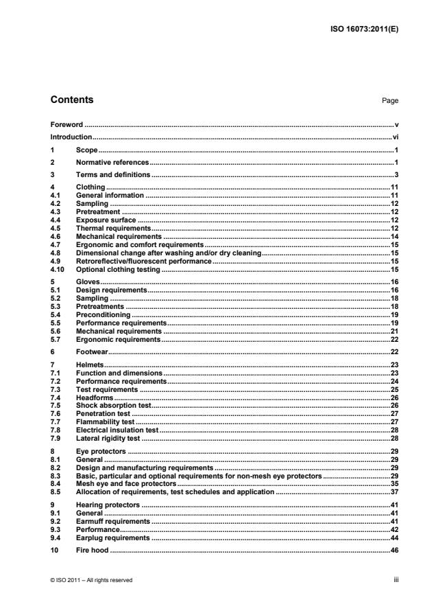 ISO 16073:2011 - Wildland firefighting personal protective equipment -- Requirements and test methods