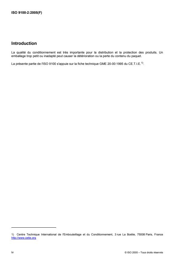 ISO 9100-2:2005 ISO 9100-2:2005 - Récipients en verre -- Bagues a crans pour bouchage sous vide - Page 4 preview