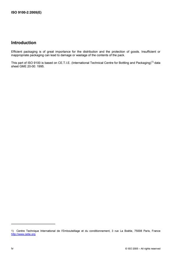 ISO 9100-2:2005 ISO 9100-2:2005 - Glass containers -- Vacuum lug finishes - Page 4 preview