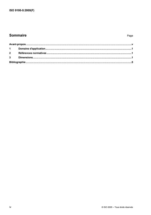 ISO 9100-5:2005 ISO 9100-5:2005 - Récipients en verre -- Bagues a crans pour bouchage sous vide - Page 4 preview