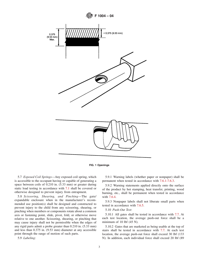 ASTM F1004-04 - Standard Consumer Safety Specification for Expansion Gates and Expandable Enclosures