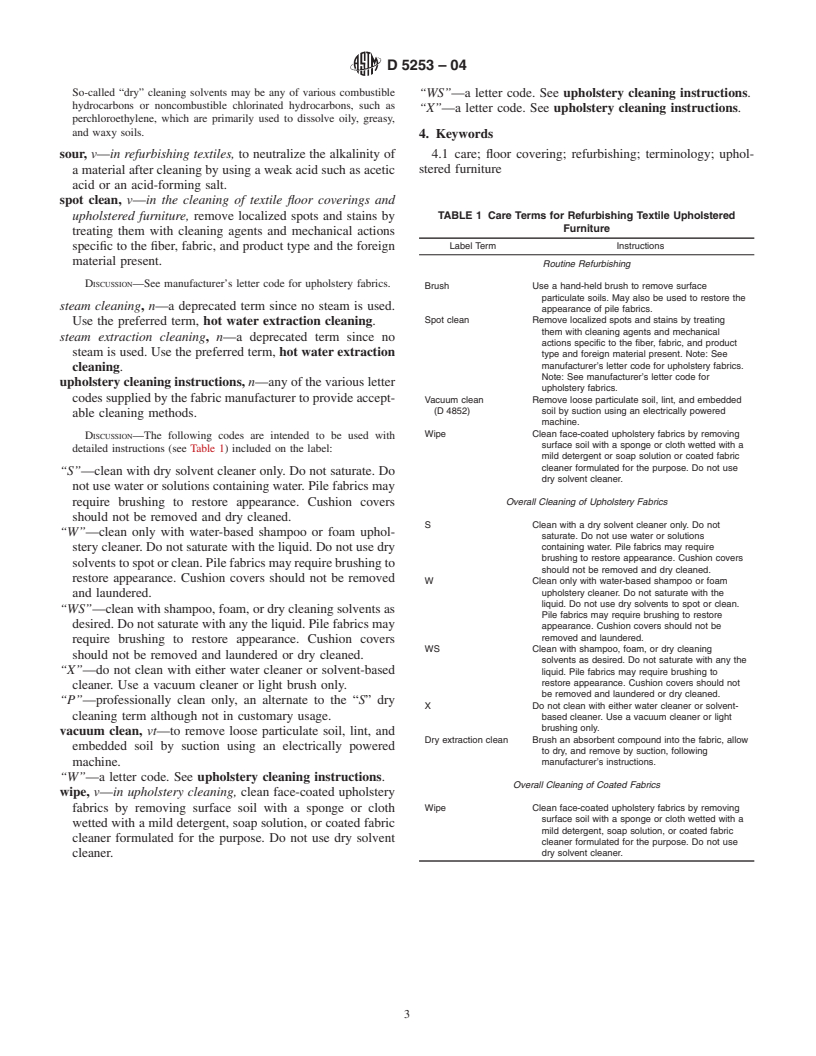 ASTM D5253-04 - Standard Terminology Relating to Floor Coverings and Textile Upholstered Furniture