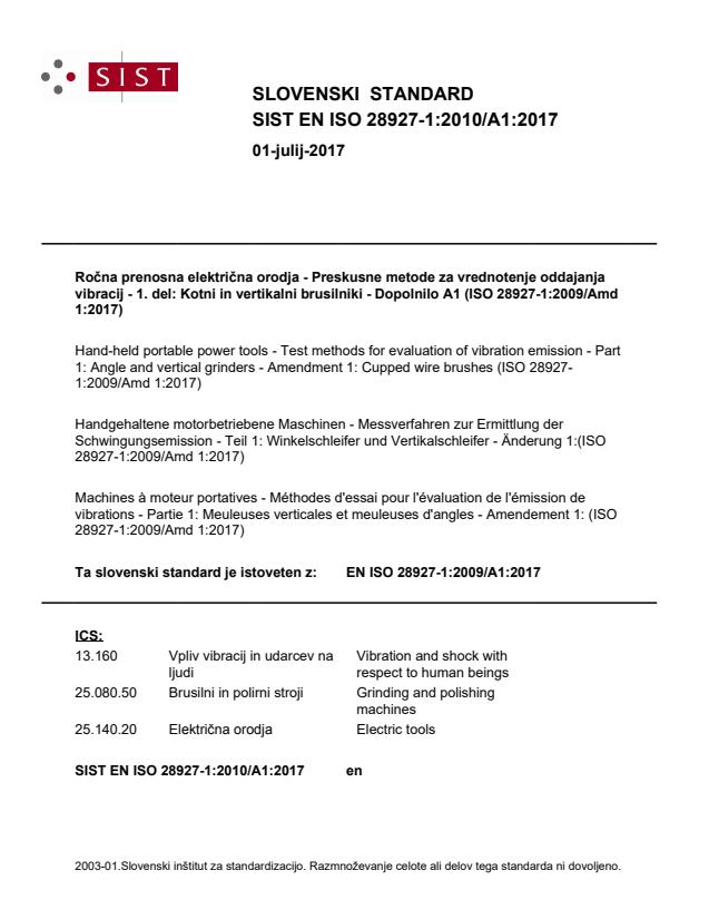 EN ISO 28927-1:2010/A1:2017