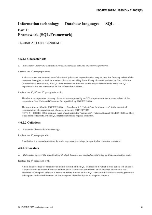 ISO/IEC 9075-1:1999/Cor 2:2003