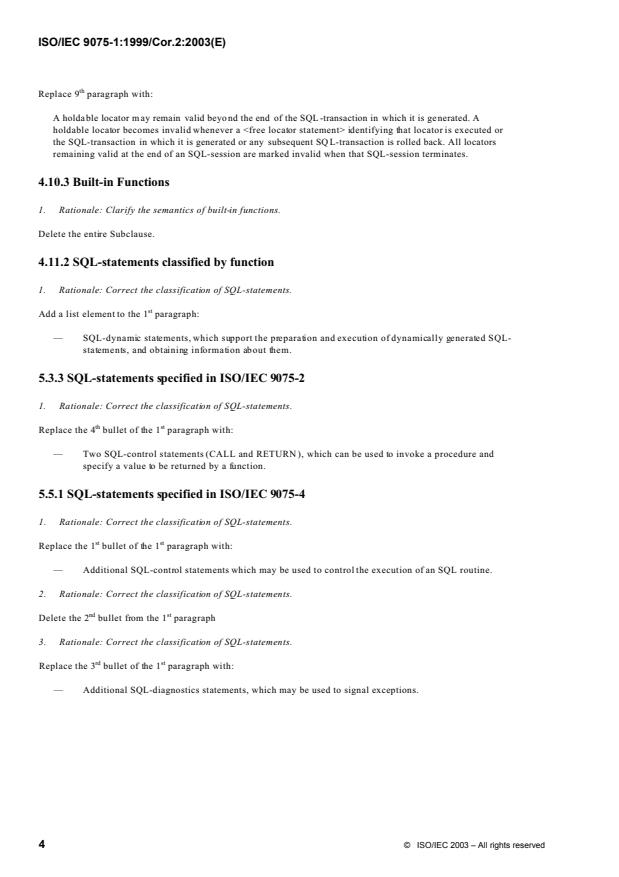 ISO/IEC 9075-1:1999/Cor 2:2003 ISO/IEC 9075-1:1999/Cor 2:2003 - Page 4 preview
