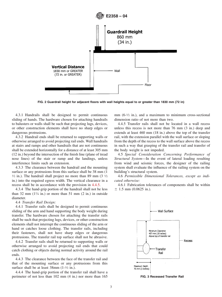 ASTM E2358-04 - Standard Specification for the Performance of Glass in Permanent Glass Railing Systems, Guards, and Balustrades