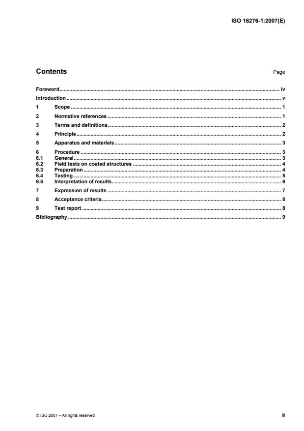 ISO 16276-1:2007 - Corrosion protection of steel structures by protective paint systems -- Assessment of, and acceptance criteria for, the adhesion/cohesion (fracture strength) of a coating