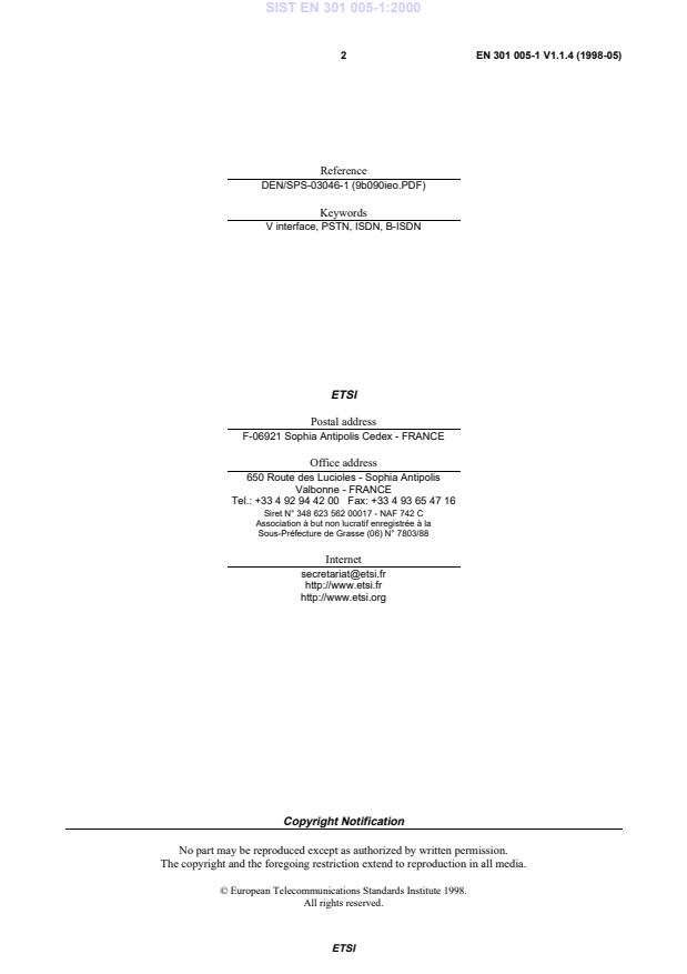 SIST EN 301 005-1:2000 SIST EN 301 005-1:2000 - Page 4 preview
