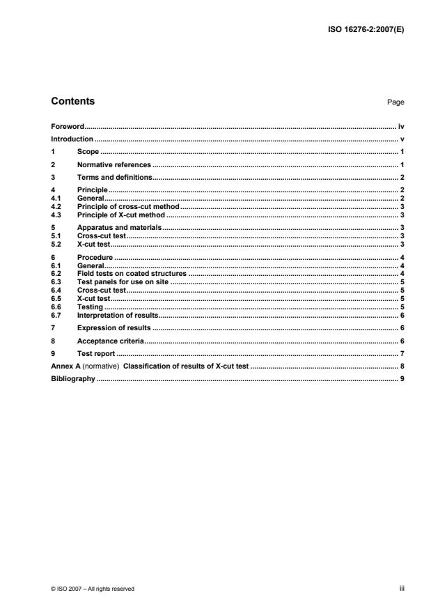ISO 16276-2:2007 - Corrosion protection of steel structures by protective paint systems -- Assessment of, and acceptance criteria for, the adhesion/cohesion (fracture strength) of a coating
