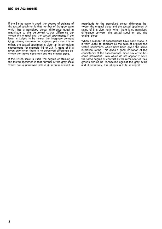 ISO 105-A03:1993 ISO 105-A03:1993 - Textiles -- Tests for colour fastness - Page 4 preview