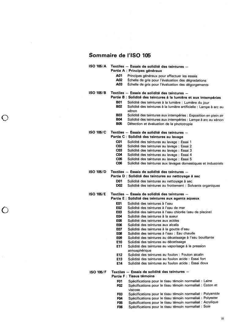 ISO 105-B:1984 - Textiles — Tests for colour fastness — Part B: Colour fastness to light and weathering
Released:9/1/1984