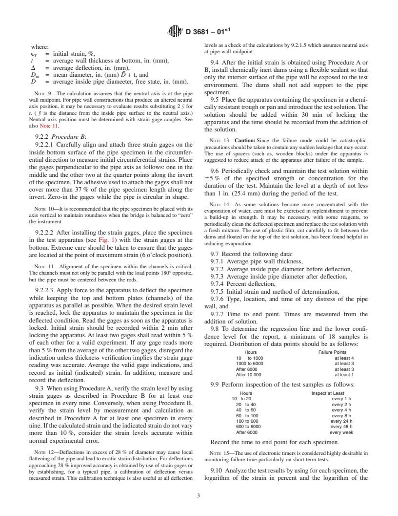 ASTM D3681-01e1 - Standard Test Method for Chemical Resistance of "Fiberglass" (Glass-Fiber-Reinforced Thermosetting-Resin) Pipe in a Deflected Condition