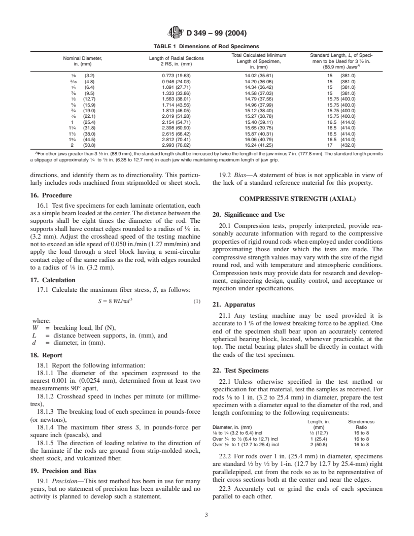 ASTM D349-99(2004) - Standard Test Methods for Laminated Round Rods Used for Electrical Insulation