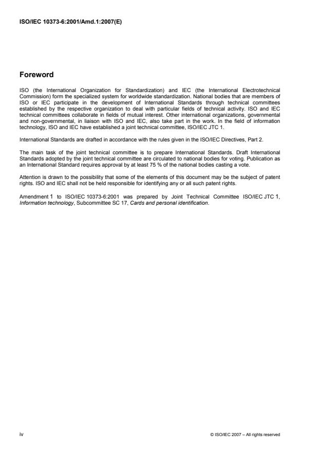ISO/IEC 10373-6:2001/Amd 1:2007 ISO/IEC 10373-6:2001/Amd 1:2007 - Protocol test methods for proximity cards - Page 4 preview
