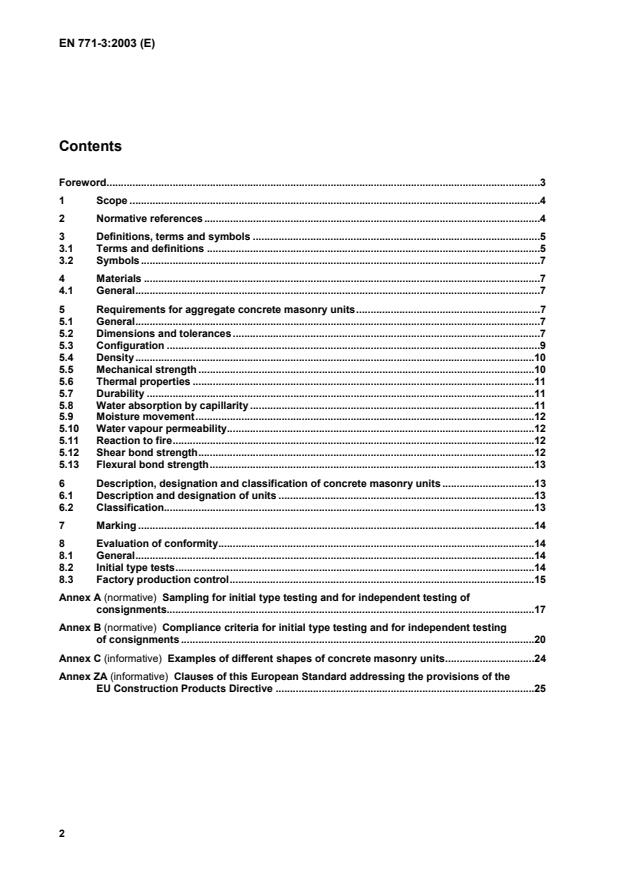 EN 771-3:2003 EN 771-3:2004 - Page 4 preview