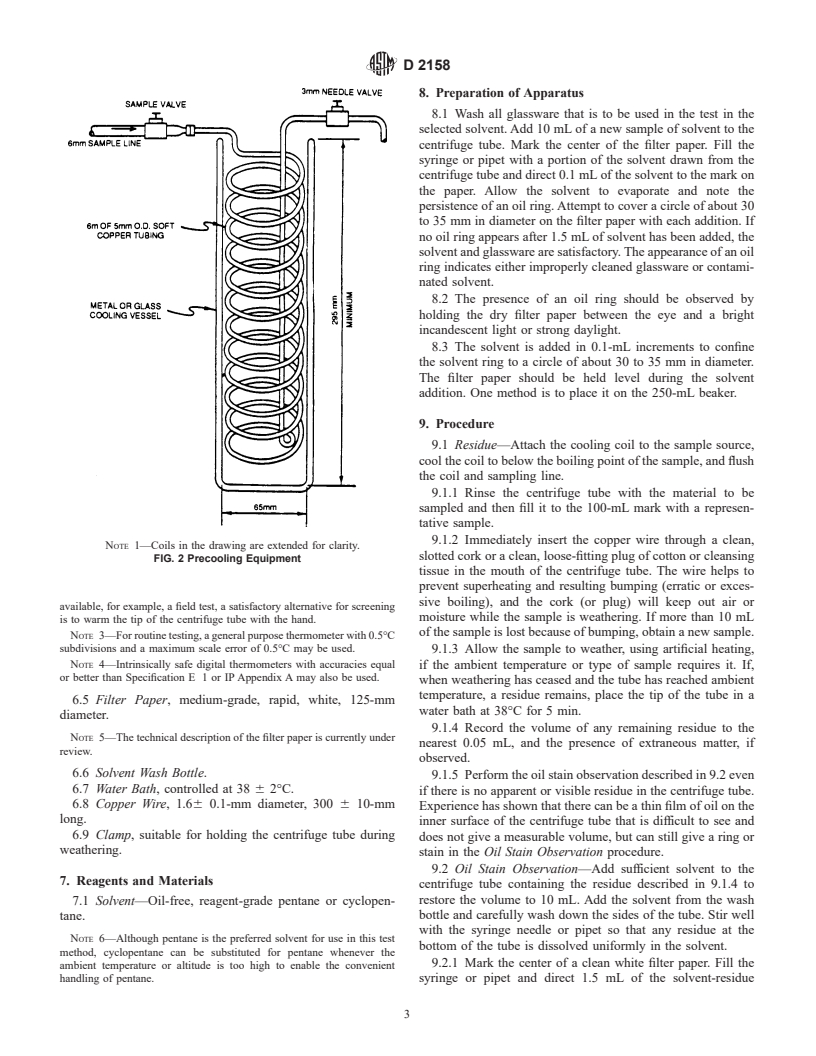 ASTM D2158-02 - Standard Test Method for Residues in Liquefied Petroleum (LP) Gases