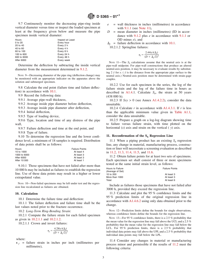 ASTM D5365-01e1 - Standard Test Method for Long-Term Ring-Bending Strain of "Fiberglass" (Glass-Fiber-Reinforced Thermosetting-Resin) Pipe