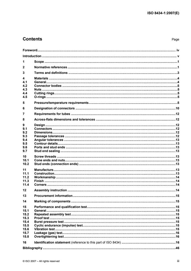 ISO 8434-1:2007 - Metallic tube connections for fluid power and general use